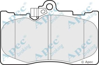 APEC BRAKING pad1493 -  Комплект тормозных колодок, дисковый тормоз